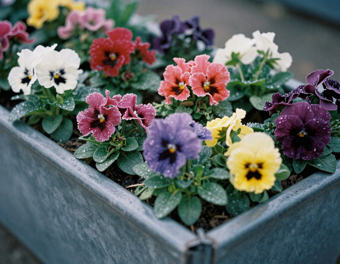 Modernes Metall Hochbeet